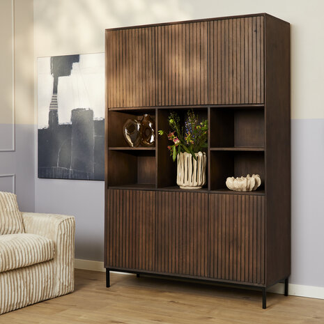 Highboard Mauro Walnuss 135 cm