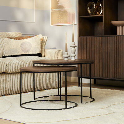 Couchtisch Set Mauro Walnut